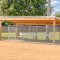 The main ball field in Morgan recently had some big improvements, courtesy of the Morgan Area Sports Association. New covered dugouts and fencing around the field will make it a great place for kids to play ball for years to come. (Staff photos by Lori Kopischke)