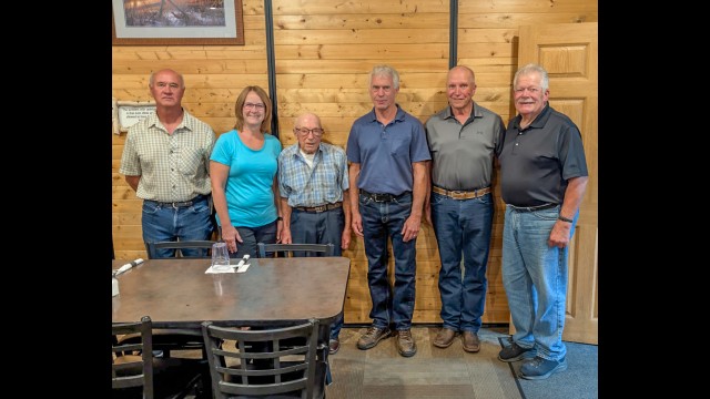 Birch Cooley Township treasurer Robert Tretbar was honored at a recent meeting. Pictured with Tretbar are (from left) Bill Radermacher, Clerk; Sheila Robinson, Treasurer; Robert Tretbar outgoing Treasurer; Robert Senkyr, Supervisor, Tom Robinson, Chair; and Don Carbert, Supervisor (Submitted photo)
